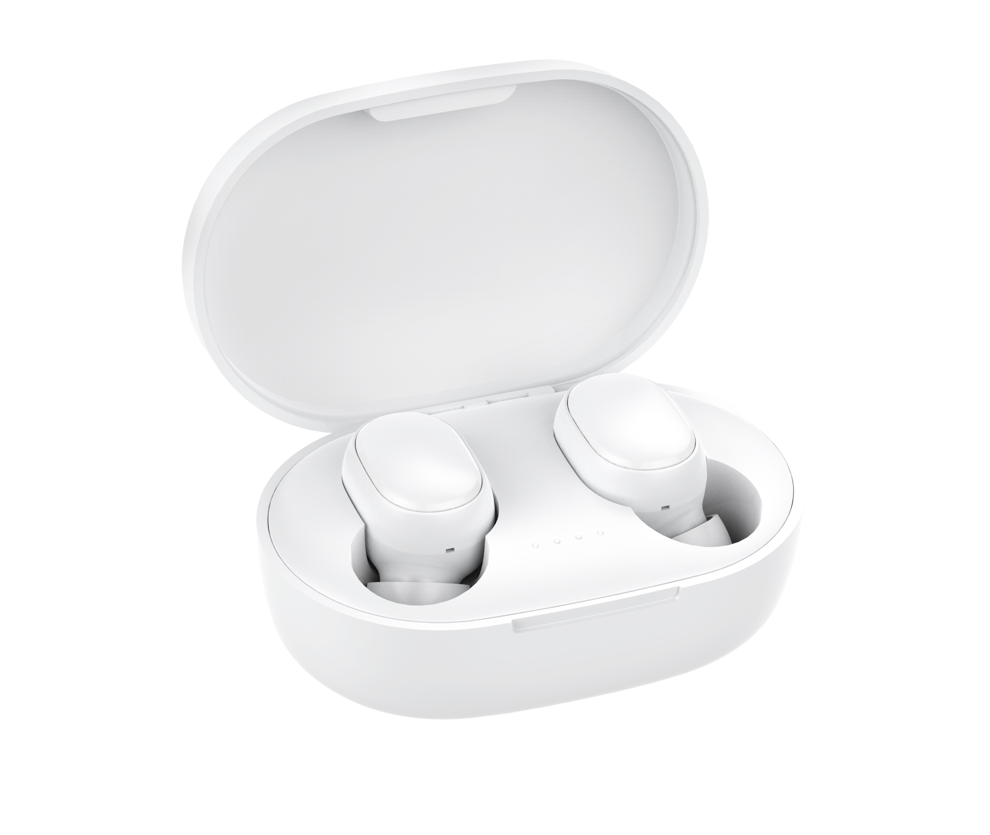 Bluetooth 5.0 True TWS Wireless Mini Earbuds Pods Buds Headset with Portable Charger A6S (White)